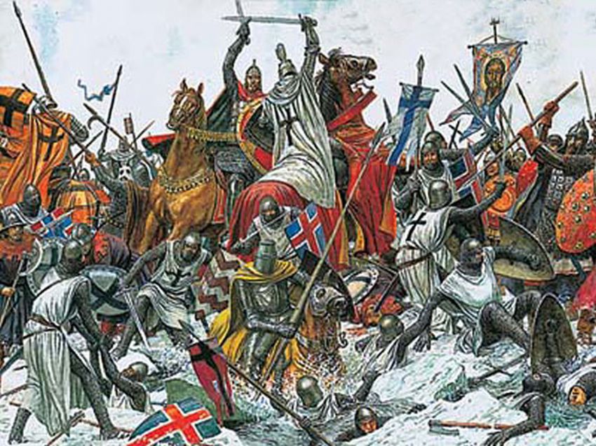 13 век события истории. Битва на Чудском озере 1242 год Ледовое побоище. 1242 Ледовое побоище князь.